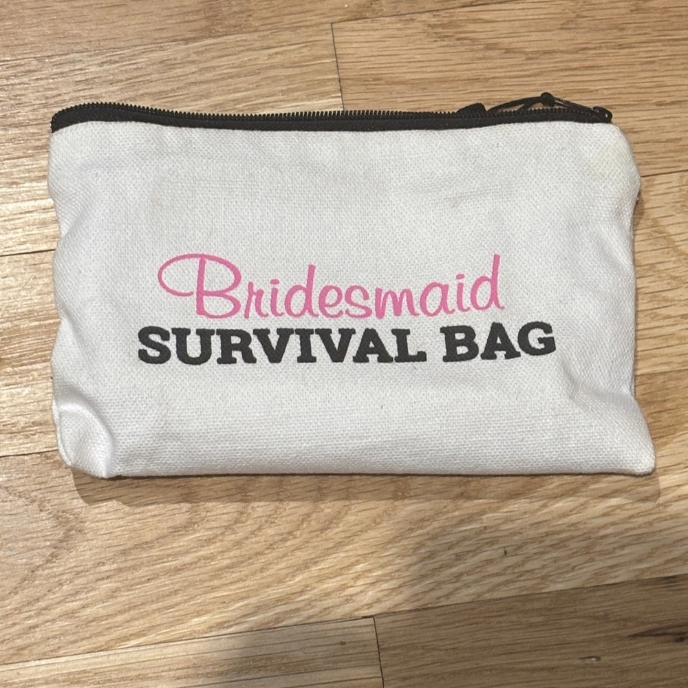 “Bridesmaid Survival Bag” Pouch, Fair Used Condition!